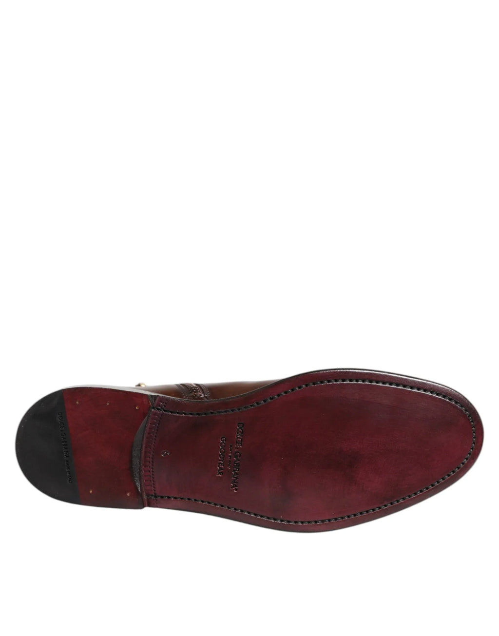 Dolce & Gabbana Brown Chelsea Leather Mid Calf Boots Shoes - Zeiniez