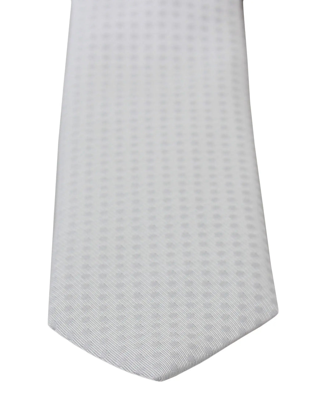 Dolce & Gabbana White Patterned Classic Mens Slim Necktie Tie - Zeiniez