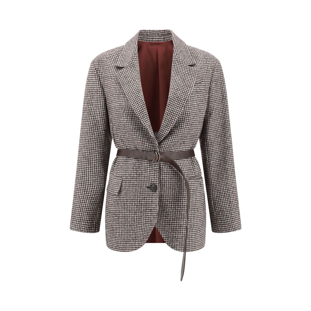 Brunello Cucinelli Brown Wool Jackets And Coat