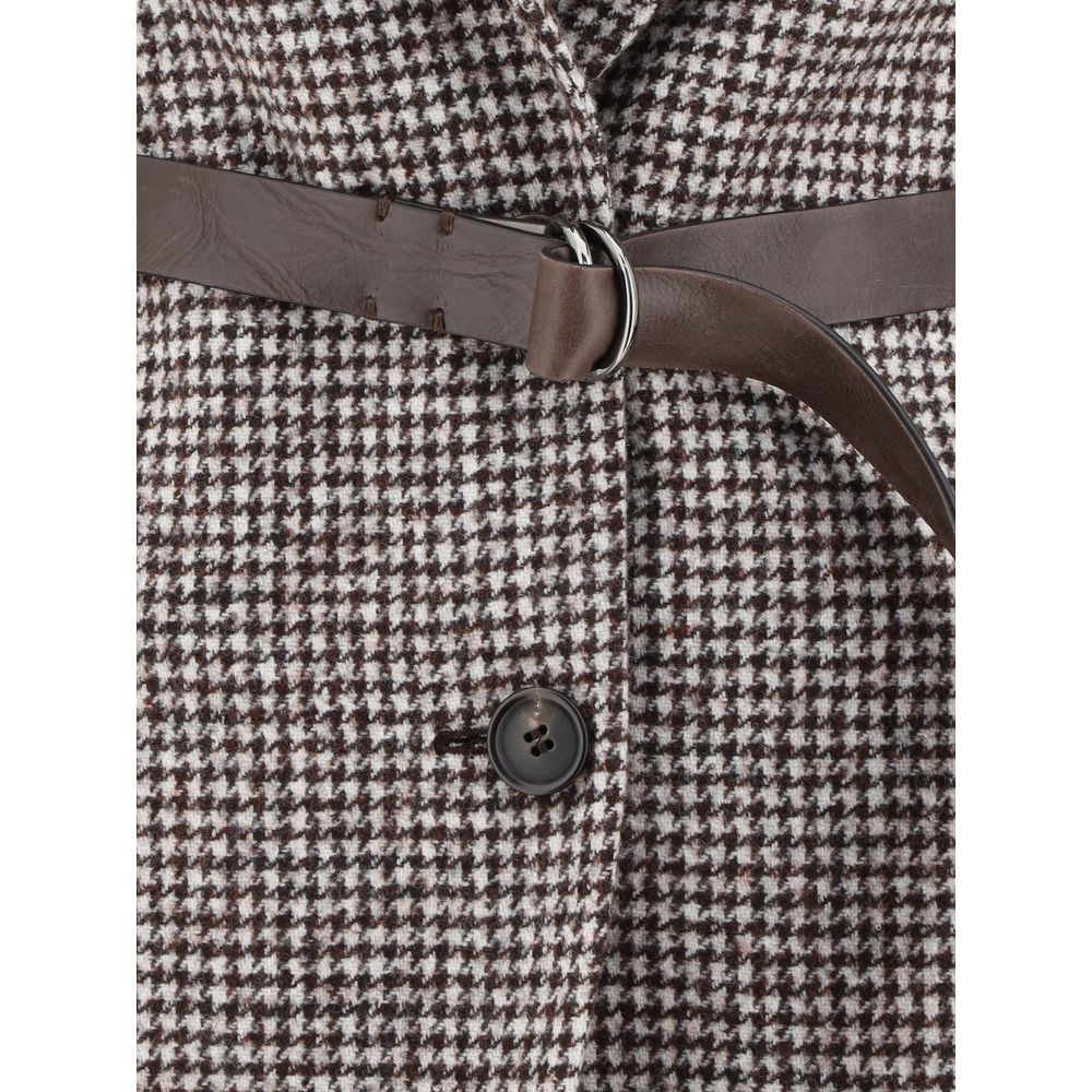 Brunello Cucinelli Brown Wool Jackets And Coat