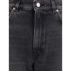 Haikure Black Cotton Relaxed Fit Jeans - Zeiniez