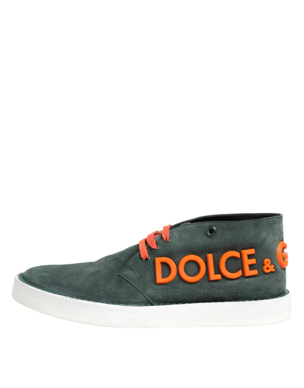 Dolce & Gabbana Green Derby Logo Casual Men Sneakers Shoes - Zeiniez