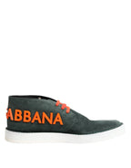 Dolce & Gabbana Green Derby Logo Casual Men Sneakers Shoes - Zeiniez