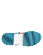 Dolce & Gabbana Multicolor Leather Low Top Sneakers Shoes - Zeiniez