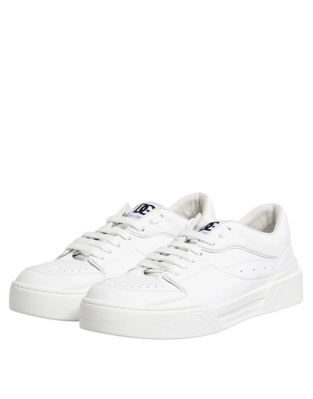 Dolce & Gabbana White Miami Leather Low Top Sneakers Shoes - Zeiniez