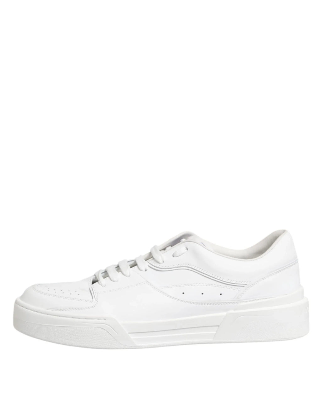 Dolce & Gabbana White Miami Leather Low Top Sneakers Shoes - Zeiniez