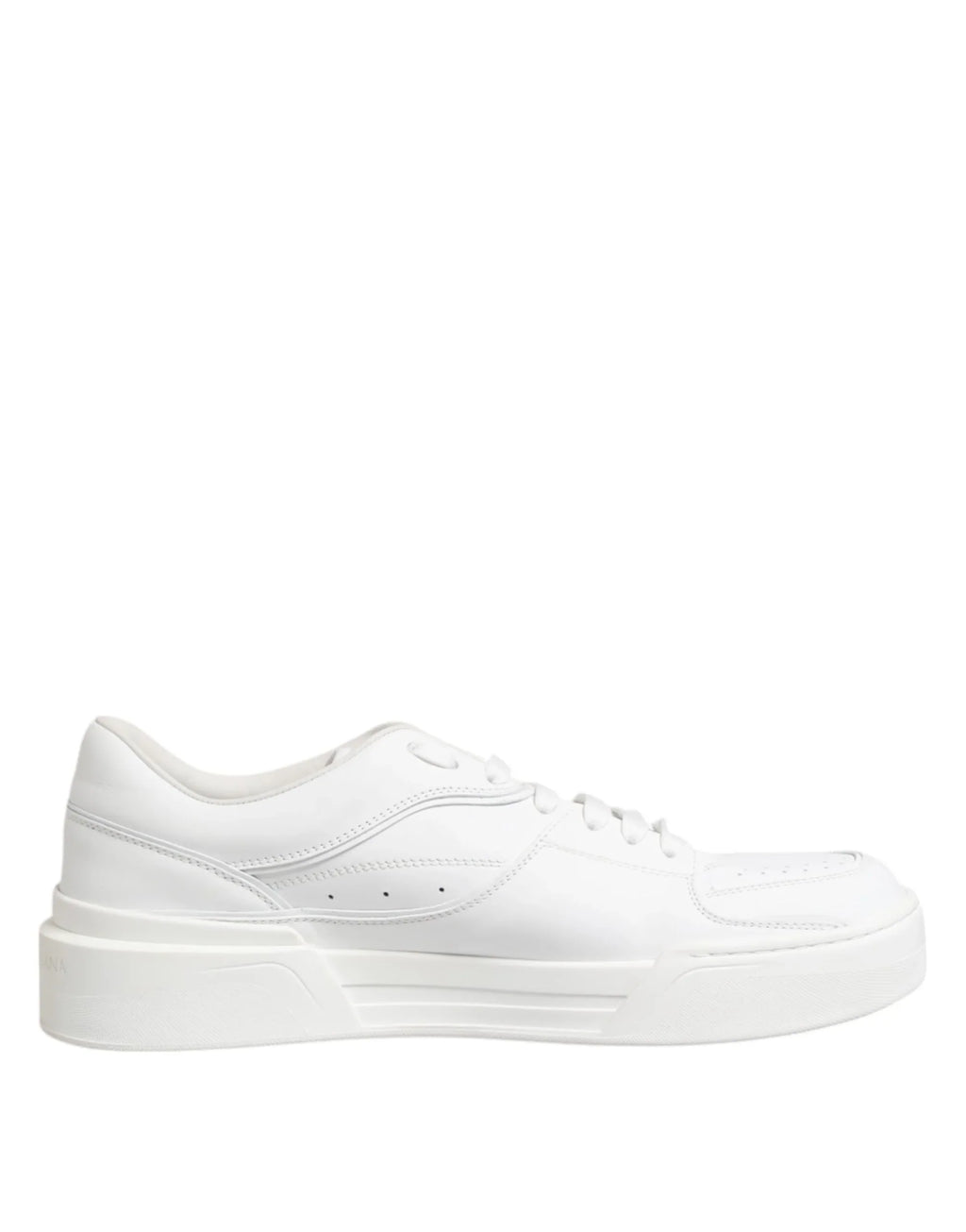 Dolce & Gabbana White Miami Leather Low Top Sneakers Shoes - Zeiniez