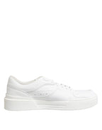 Dolce & Gabbana White Miami Leather Low Top Sneakers Shoes - Zeiniez