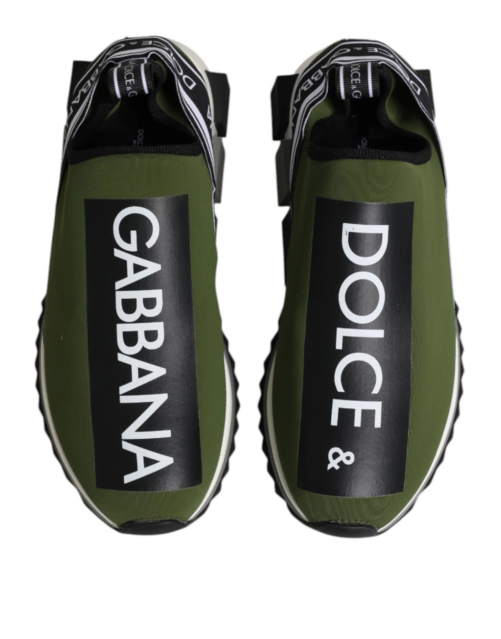 Dolce & Gabbana Green Logo Low Top Sorrento Men Sneakers Shoes - Zeiniez