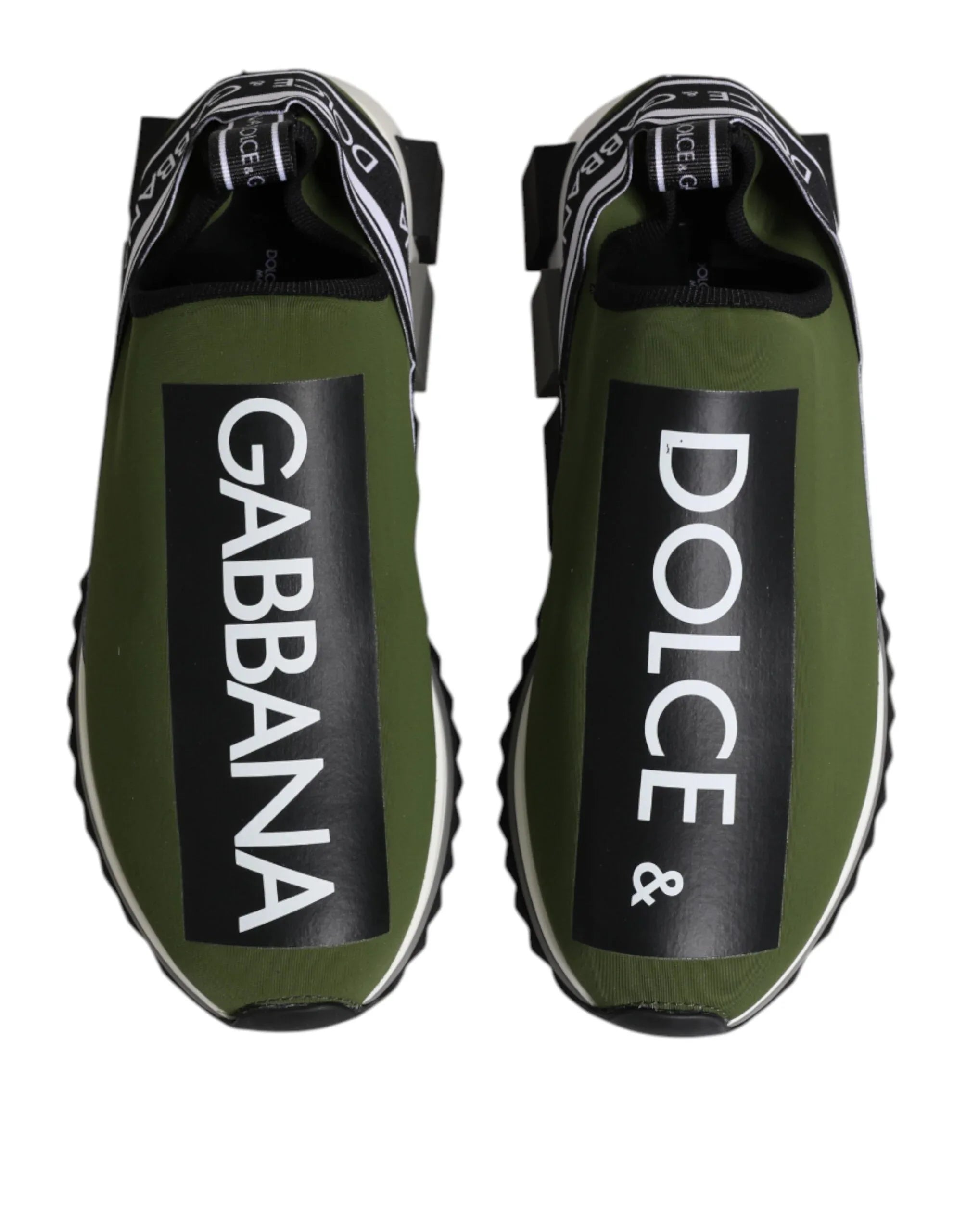 Dolce & Gabbana Green Logo Low Top Sorrento Men Sneakers Shoes - Zeiniez