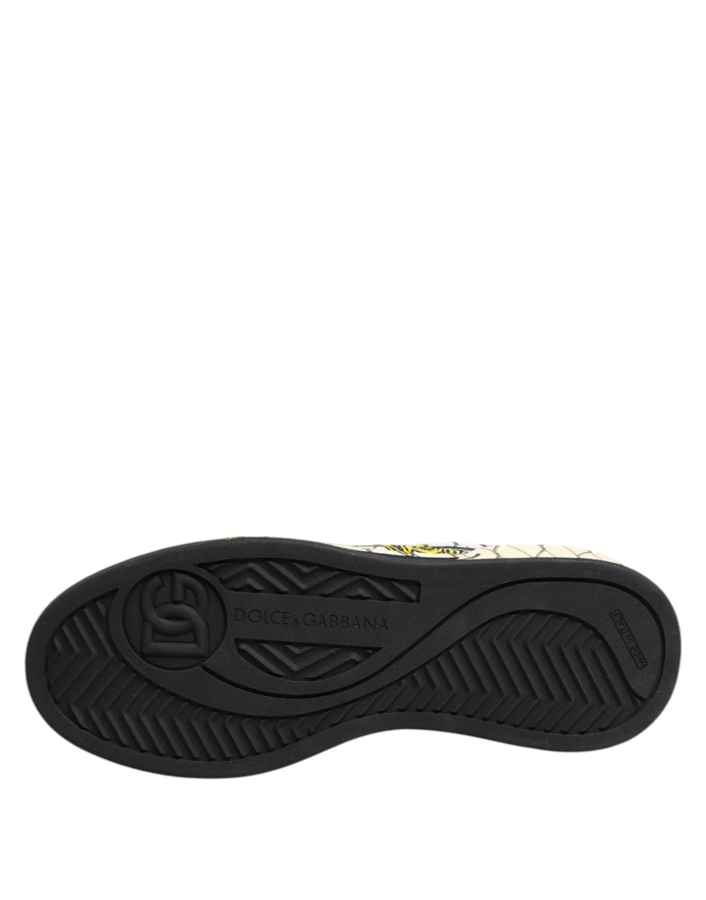 Dolce & Gabbana White Logo Print Low Top Men Sneakers Shoes - Zeiniez