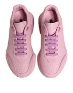 Dolce & Gabbana Pink Leather Daymaster Low Top Sneakers Shoes - Zeiniez