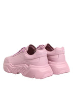 Dolce & Gabbana Pink Leather Daymaster Low Top Sneakers Shoes - Zeiniez