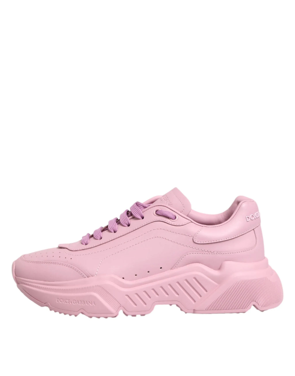 Dolce & Gabbana Pink Leather Daymaster Low Top Sneakers Shoes - Zeiniez