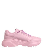 Dolce & Gabbana Pink Leather Daymaster Low Top Sneakers Shoes - Zeiniez