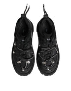 Dolce & Gabbana Black Low Top Lace Up Trekking Sneakers Shoes - Zeiniez
