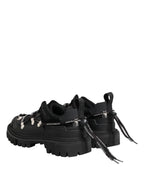 Dolce & Gabbana Black Low Top Lace Up Trekking Sneakers Shoes - Zeiniez