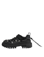 Dolce & Gabbana Black Low Top Lace Up Trekking Sneakers Shoes - Zeiniez
