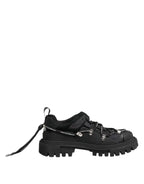 Dolce & Gabbana Black Low Top Lace Up Trekking Sneakers Shoes - Zeiniez