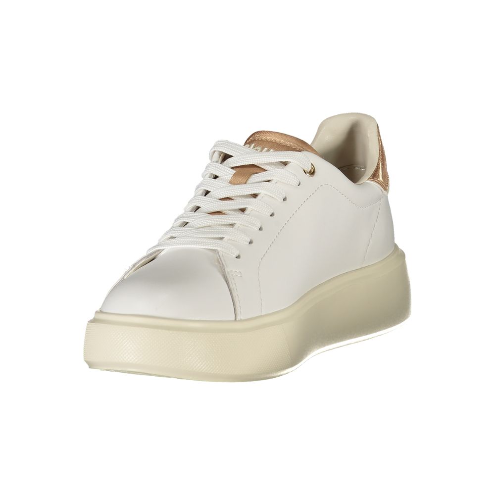 Blauer White Leather Women Sneaker - Zeiniez