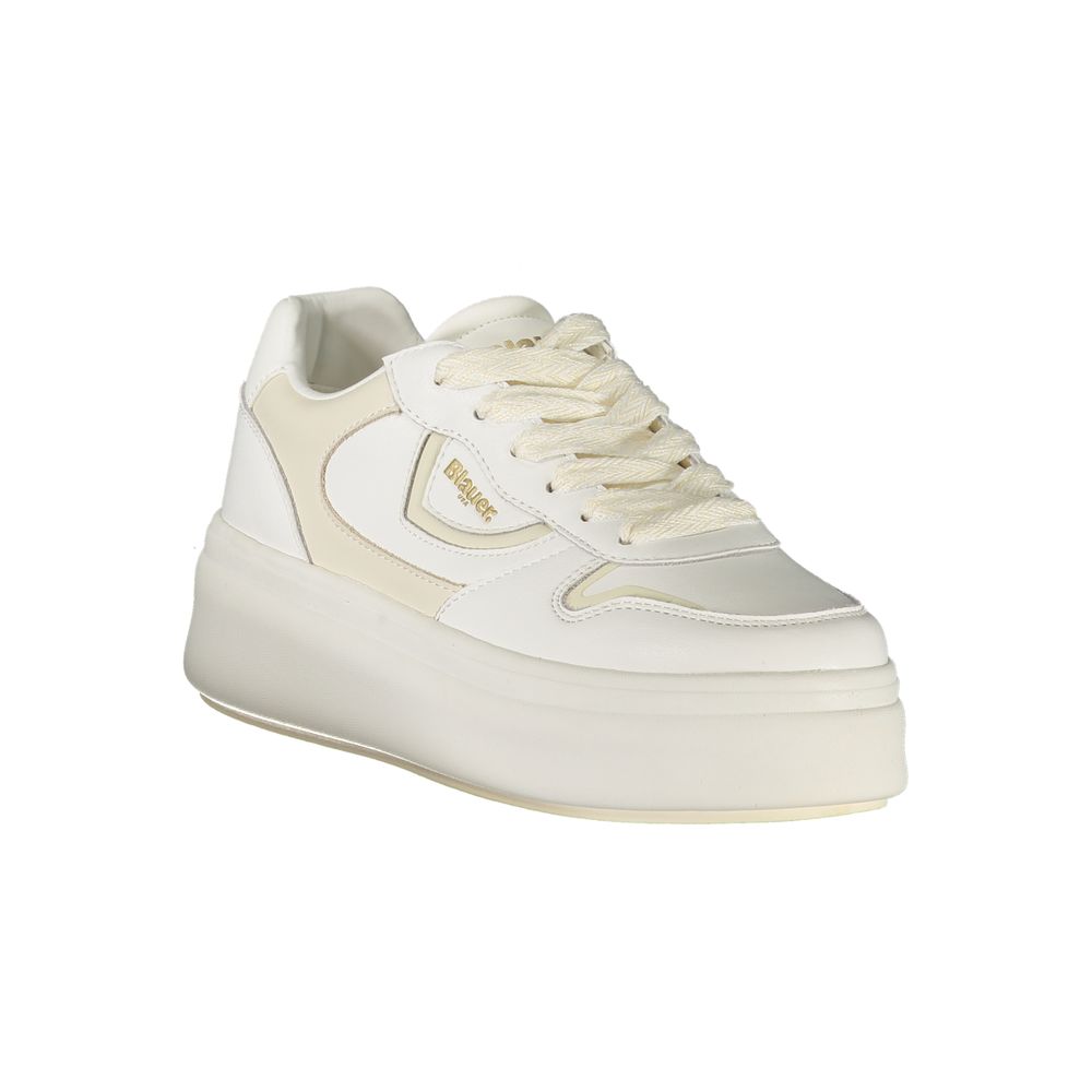 Blauer Bianco Poliuretano Donna Sneaker - Zeiniez