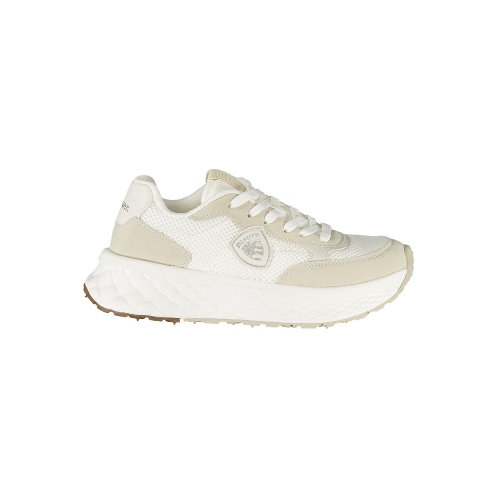Blauer Bianco Polyurethane Women Sneaker - Zeiniez