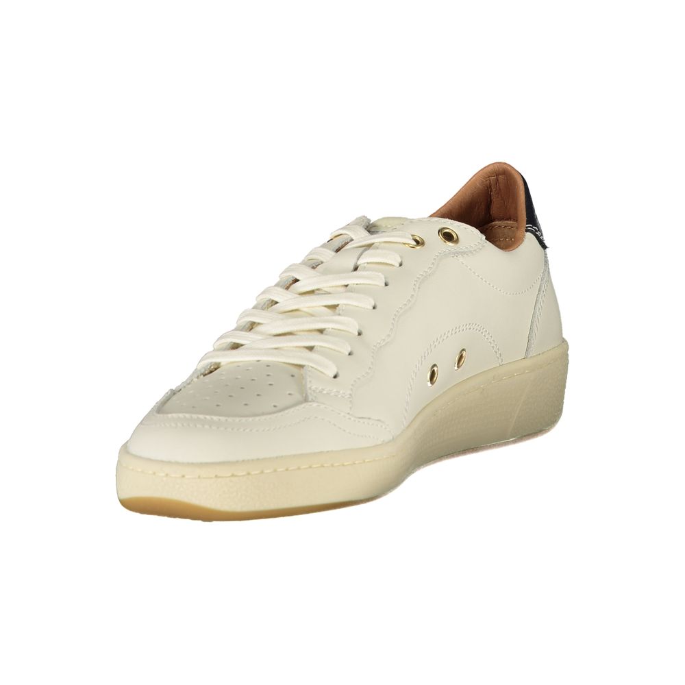 Blauer White Leather Women Sneaker - Zeiniez