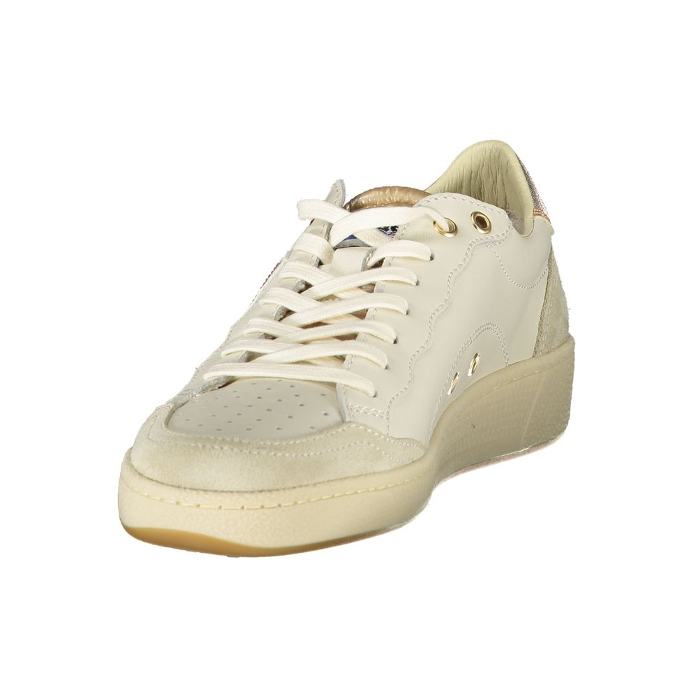 Blauer White Leather Women Sneaker - Zeiniez