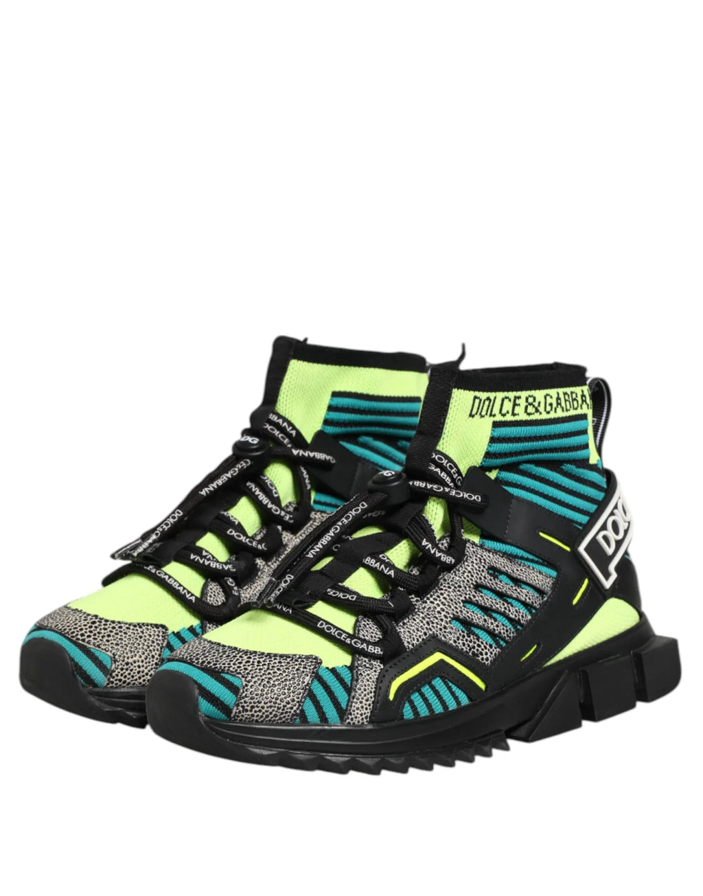 Dolce & Gabbana Multicolor Sorrento Socks Men Sneakers Shoes - Zeiniez