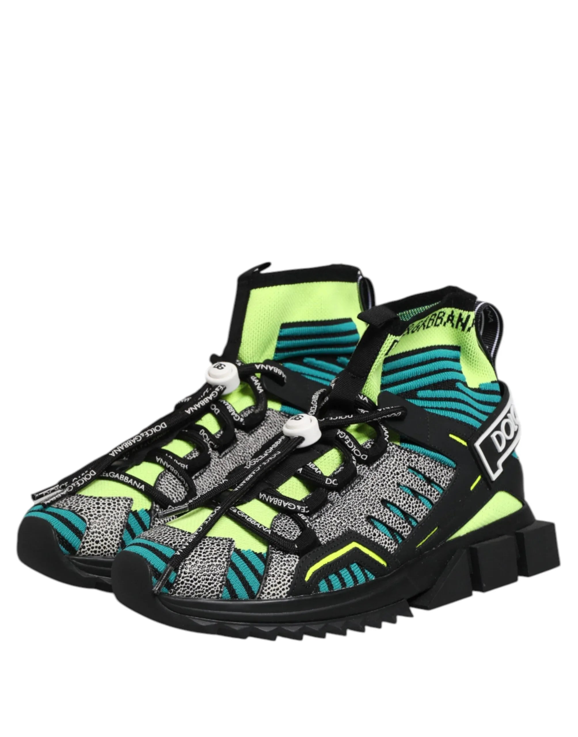 Dolce & Gabbana Multicolor Sorrento Socks Men Sneakers Shoes - Zeiniez