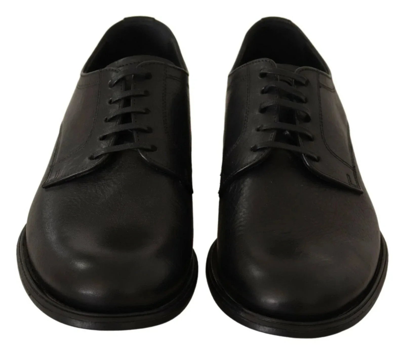 Dolce & Gabbana Black Lace Up Leather Men Formal Derby Shoes - Zeiniez