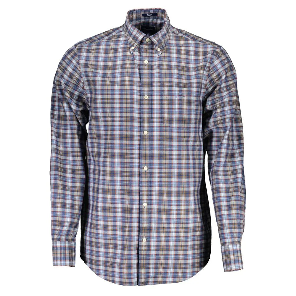 Gant Blue Cotton Men's Shirt - Zeiniez