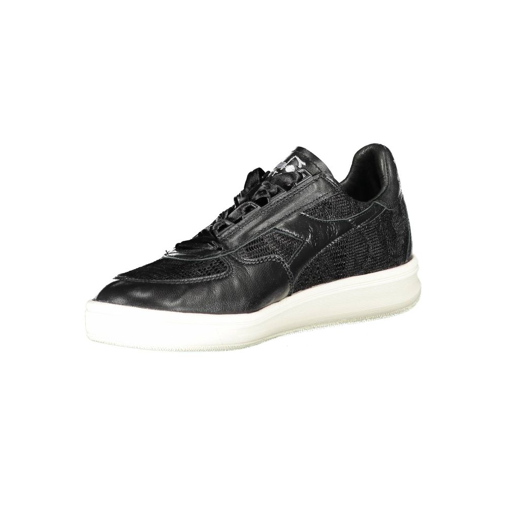 Diadora Black Leather Women Sneaker - Zeiniez
