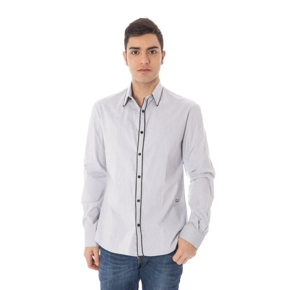 Costume National Azzurro Cotton Men Shirt - Zeiniez