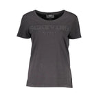 Scervino Street Black Cotton Women T-Shirt - Zeiniez
