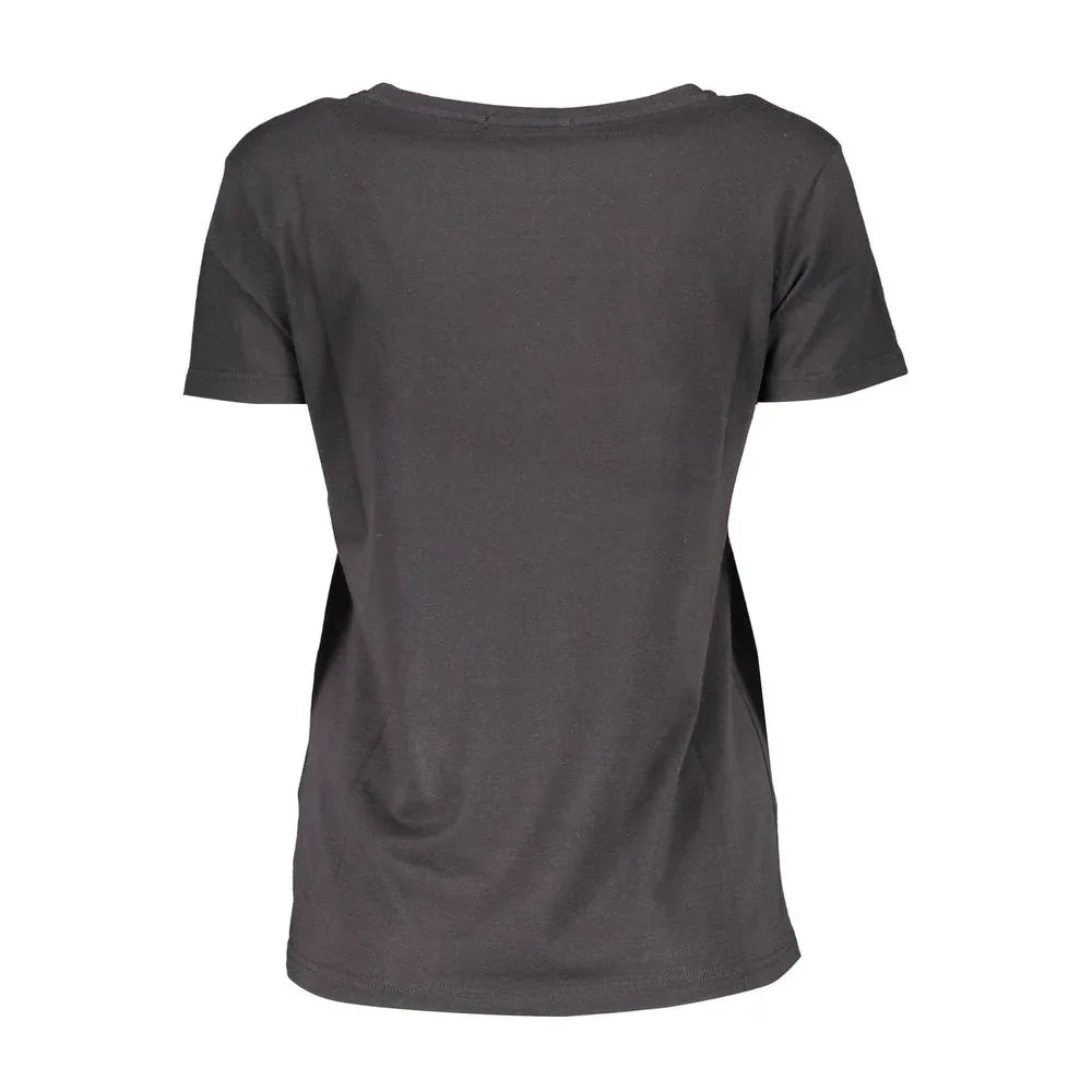 Scervino Street Black Cotton Women T-Shirt - Zeiniez