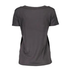 Scervino Street Black Cotton Women T-Shirt - Zeiniez