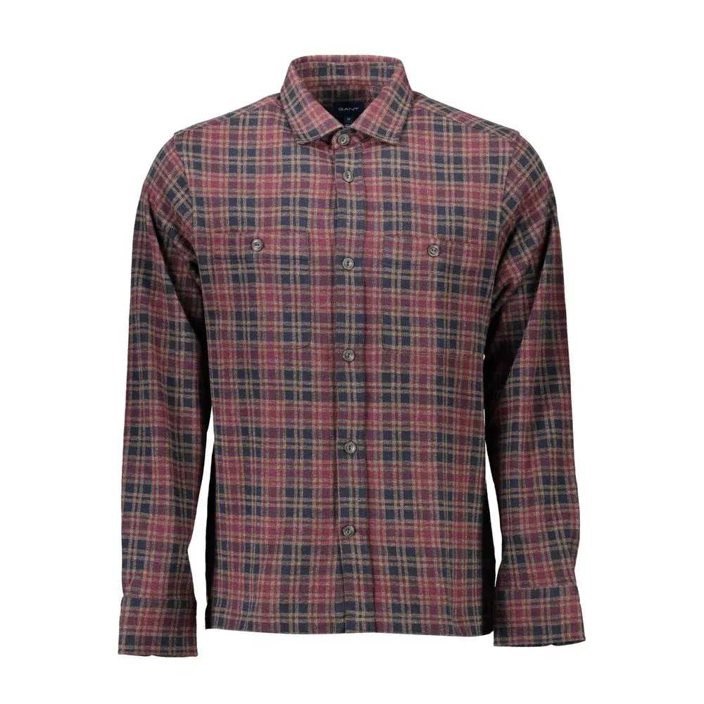 Gant Marrone Cotton Mens Shirt - Zeiniez