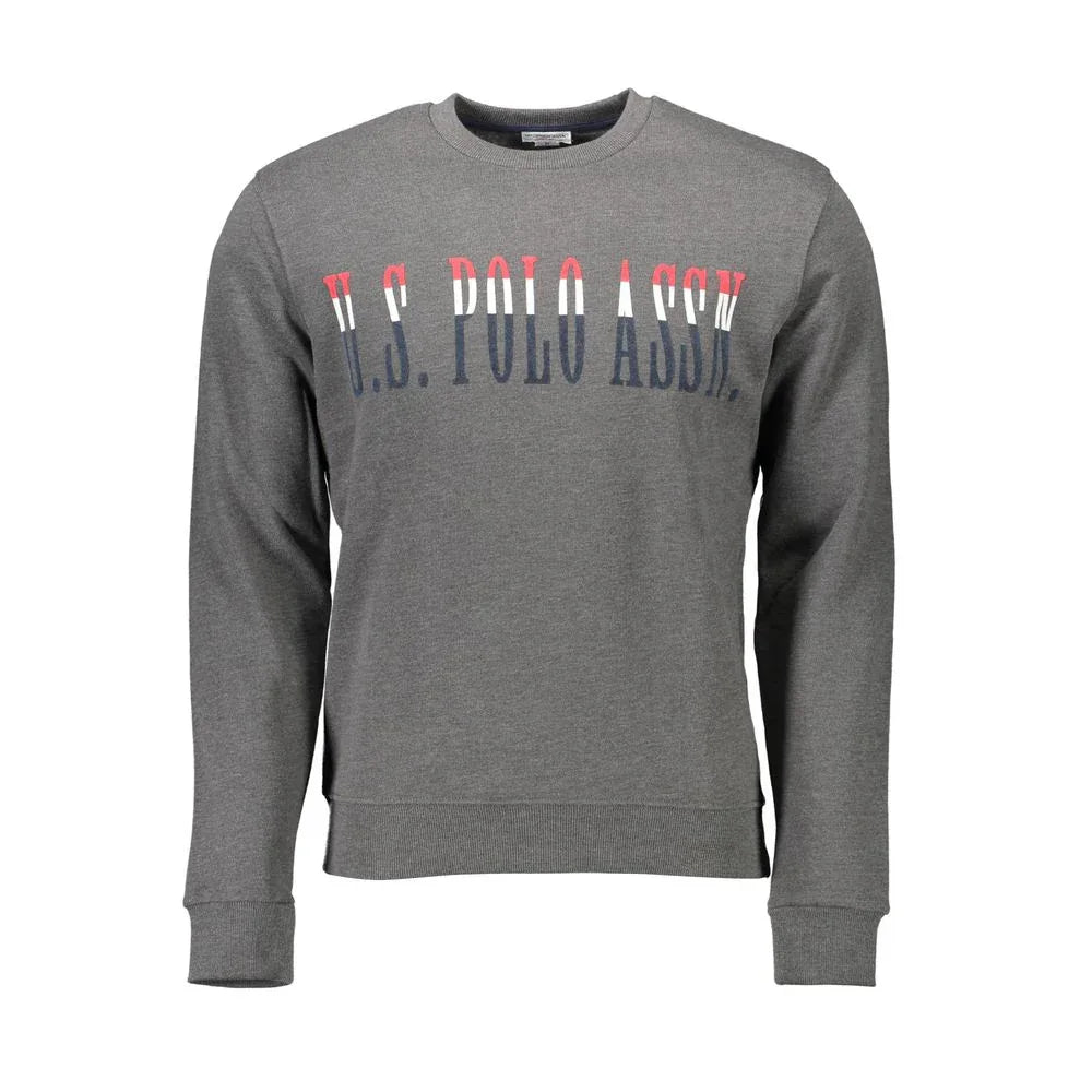 U.S. POLO ASSN. Gray Cotton Mens Sweatshirt - Zeiniez