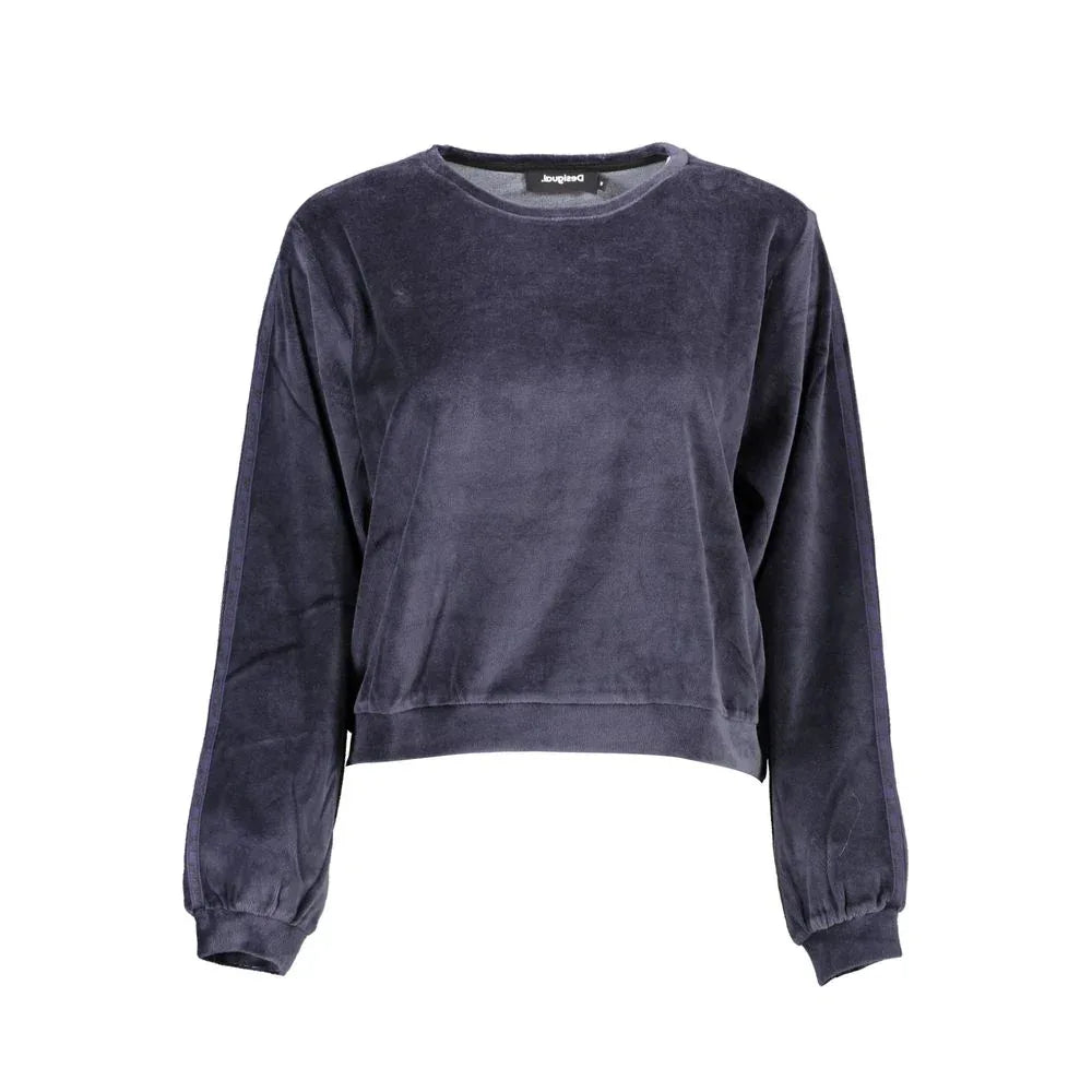 Desigual Blue Cotton Women Sweater - Zeiniez