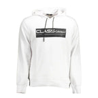 Cavalli Class White Cotton Men Sweatshirt - Zeiniez