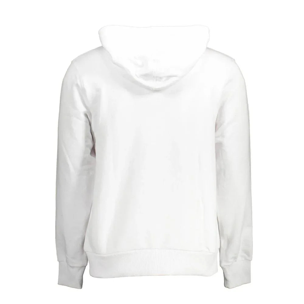 Cavalli Class White Cotton Men Sweatshirt - Zeiniez