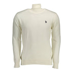U.S. POLO ASSN. White Cotton Men's Sweater - Zeiniez