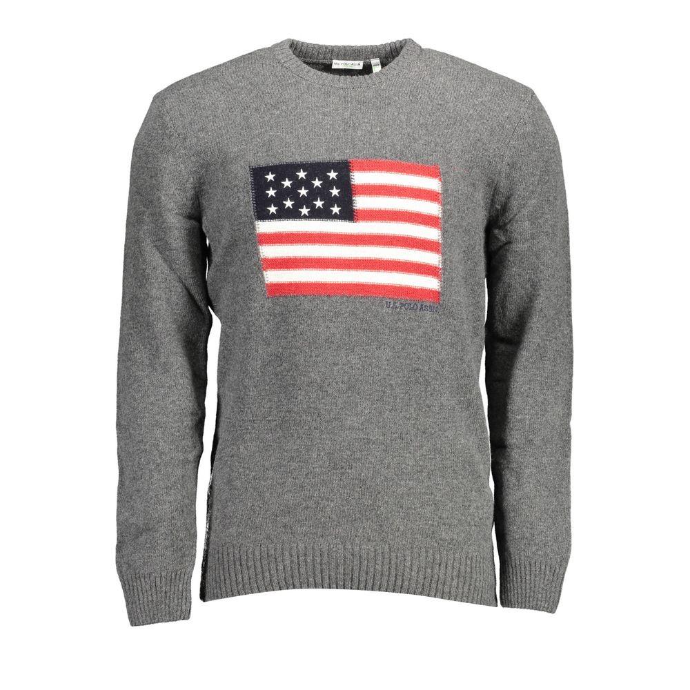 U.S. POLO ASSN. Grigio Wool Men Sweater - Zeiniez