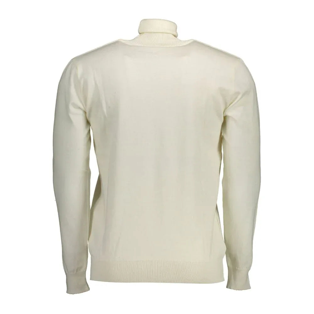 U.S. POLO ASSN. White Cotton Men's Sweater - Zeiniez