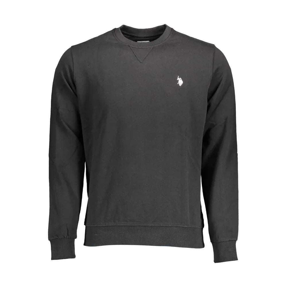 U.S. POLO ASSN. Black Cotton Men Sweatshirt - Zeiniez