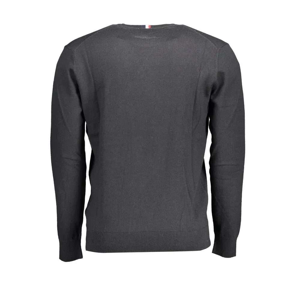 U.S. POLO ASSN. Black Cotton Men's Sweater - Zeiniez