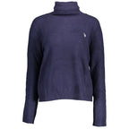 U.S. POLO ASSN. "Blue Acrylic Women Sweater with Turtleneck Detail" - Zeiniez