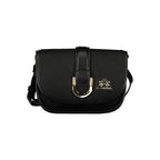 La Martina Nero Polyurethane Women Shoulder Bag - Zeiniez