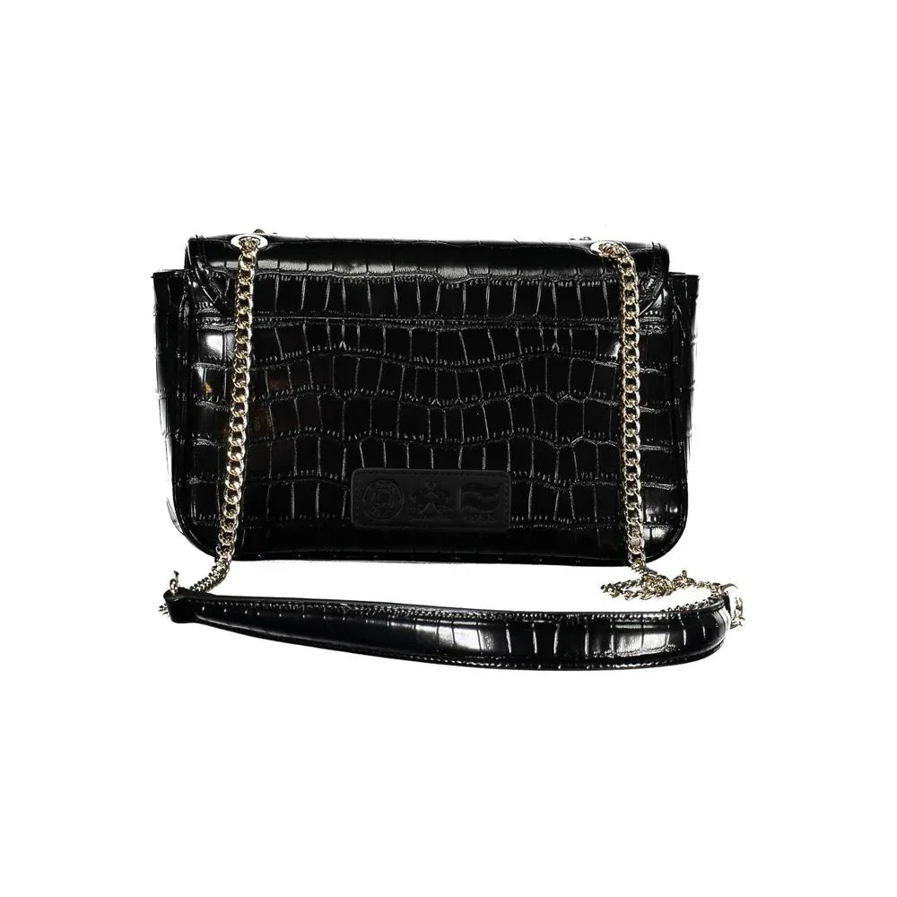 La Martina Nero Poliuretano Women Shoulder Bag - Zeiniez